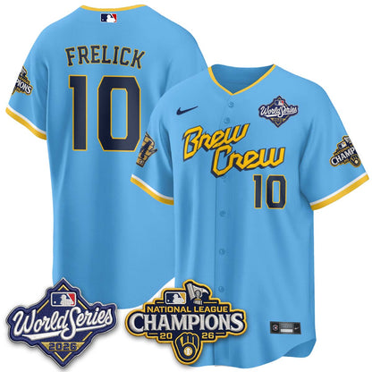 MIL W.S 26 & 2026 NL Champions Navy Jersey - Stitched