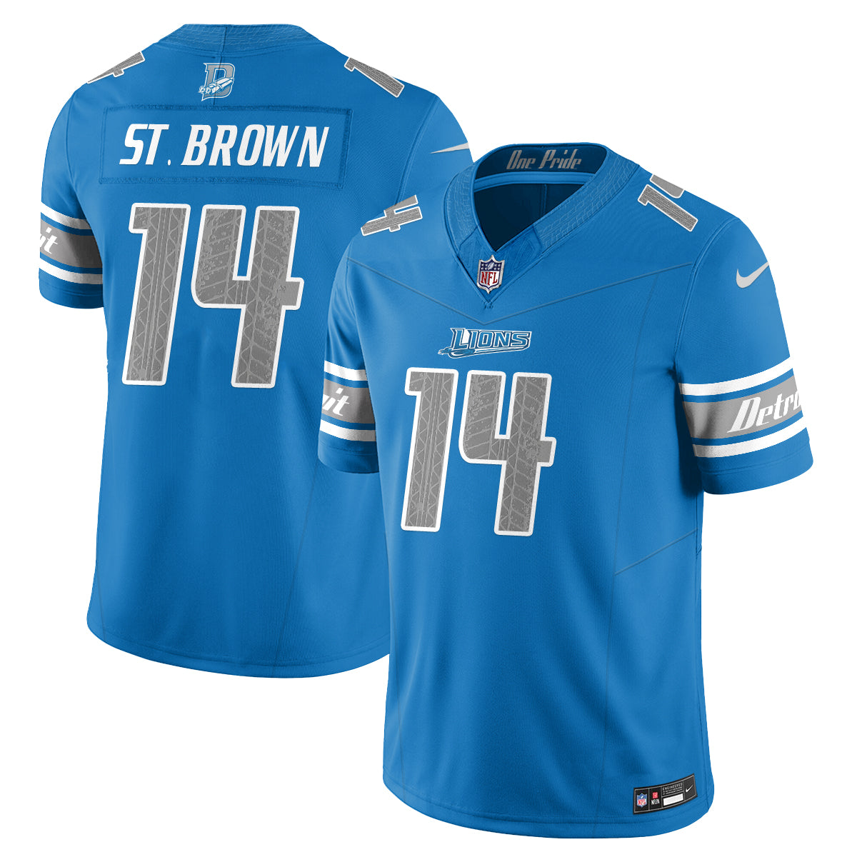 Detroit Lions Fangear Edition Vapor Jersey - Stitched