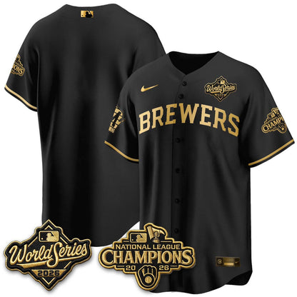 MIL W.S 26 & 2026 NL Champions Navy Jersey - Stitched