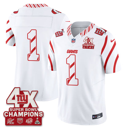 NYG  Xmas Edition Vapor Jersey - Stitched