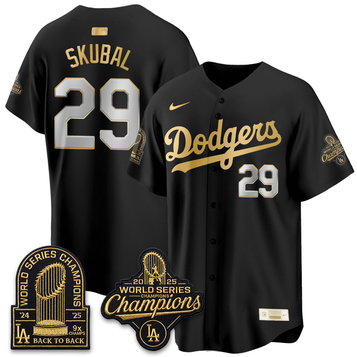 Los Angeles Dodgers Welcome No.29 Vapor Jersey- Stitched