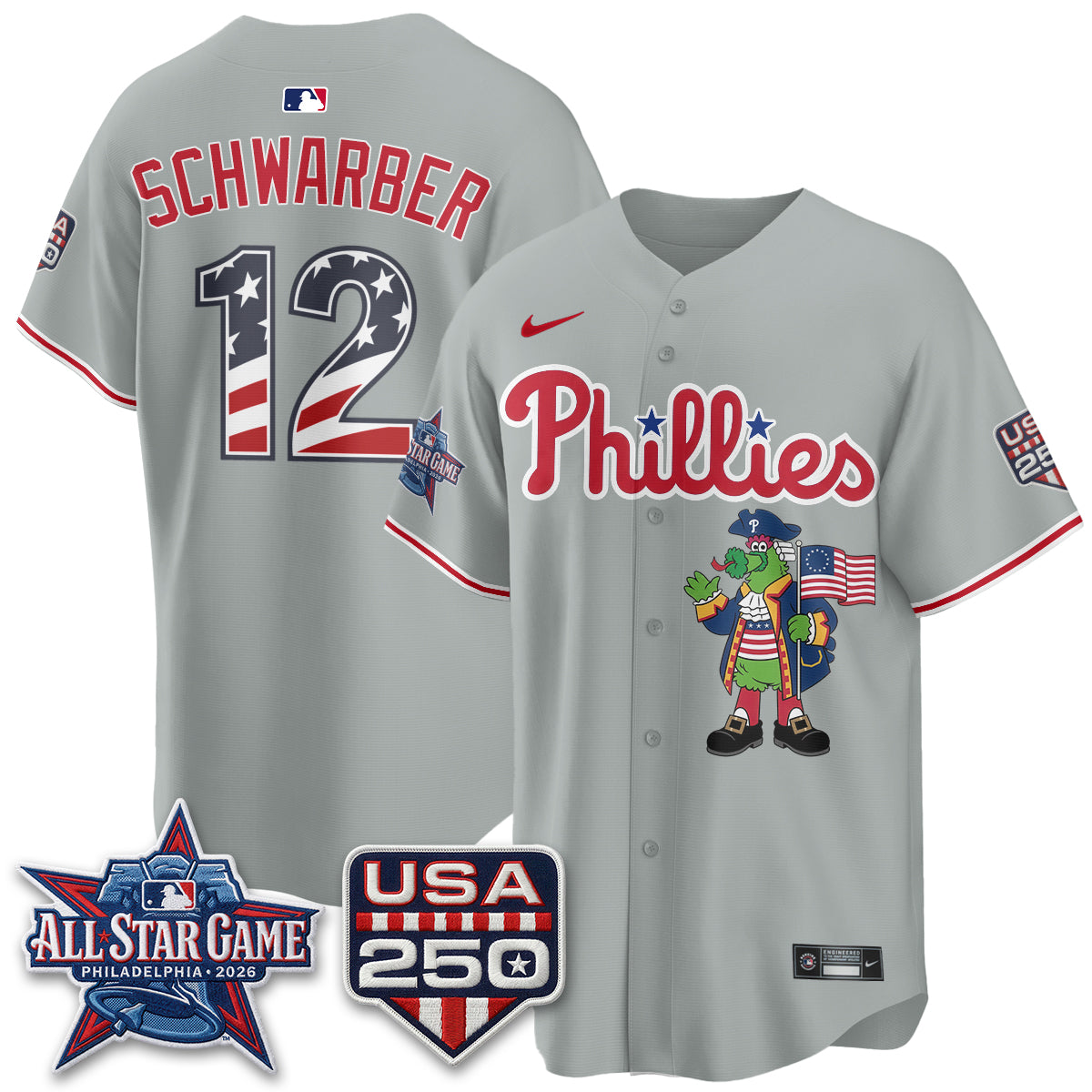 Philadelphia Phillies 2026 All Star Phanatic Edition Vapor Jersey - Stitched