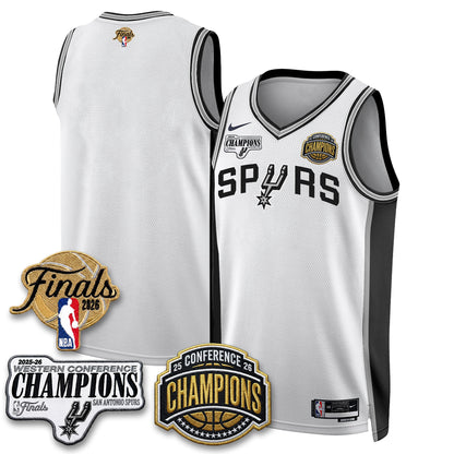 SAS 2026 NBA Western Conference Champions Vapor Jersey V3 - Stitched