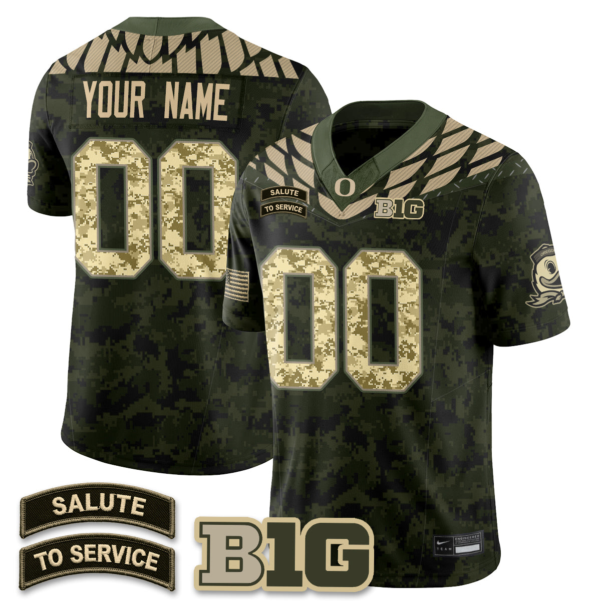 ORE 2026 Salute to Service Vapor Custom Jersey - Stitched
