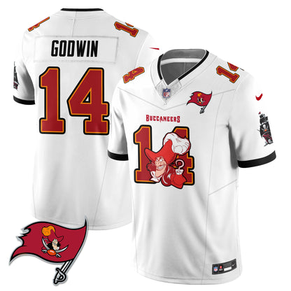 Tampa Bay Buccaneers x Red Coat Captain Edition Vapor Jersey - Stitched