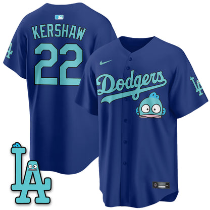 Los Angeles Dodgers x Hangyodon Edition Vapor Jersey- Stitched