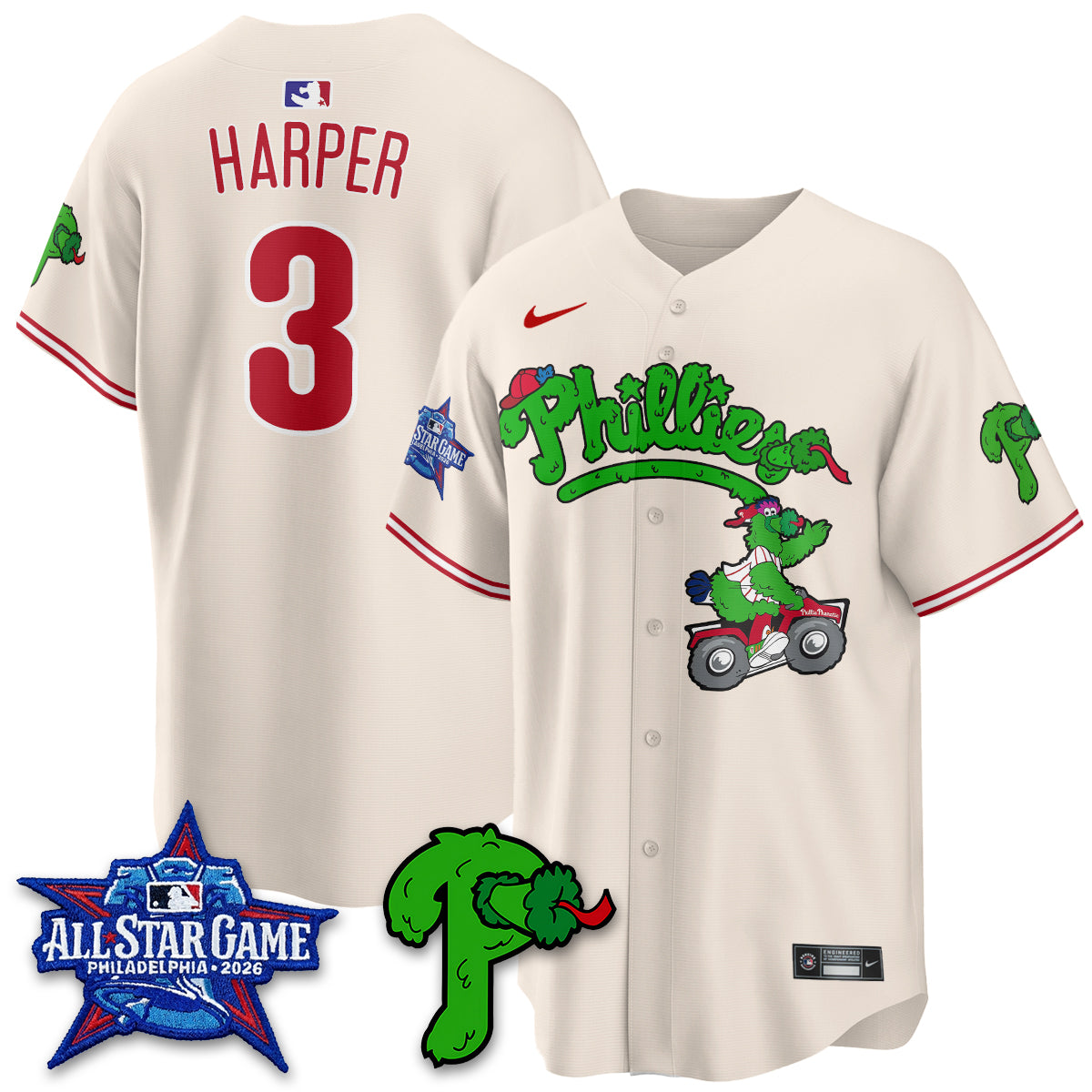 Philadelphia Phillies Phanatic Vapor Limited Jersey V2- Stitched