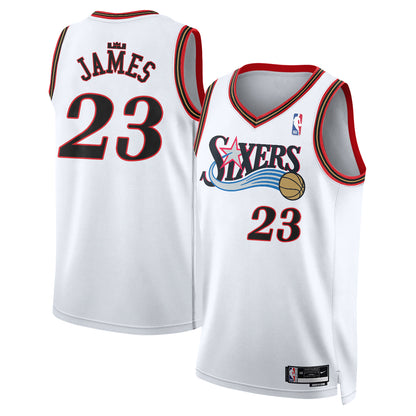 Philadelphia 76ers LeBron James #23 Throwback Vapor Jersey - All Stitched