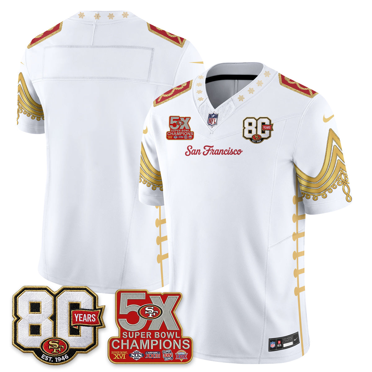SF Xmas Nutcracker Edition Vapor Jersey - Stitched