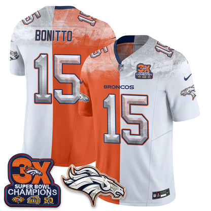 Denver Broncos Mile High Split Edition Vapor Jersey - Stitched