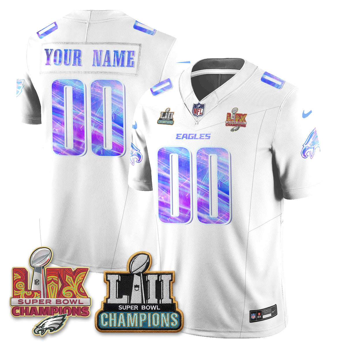 Philadelphia Eagles Fangear Edition Vapor Custom Jersey - Stitched