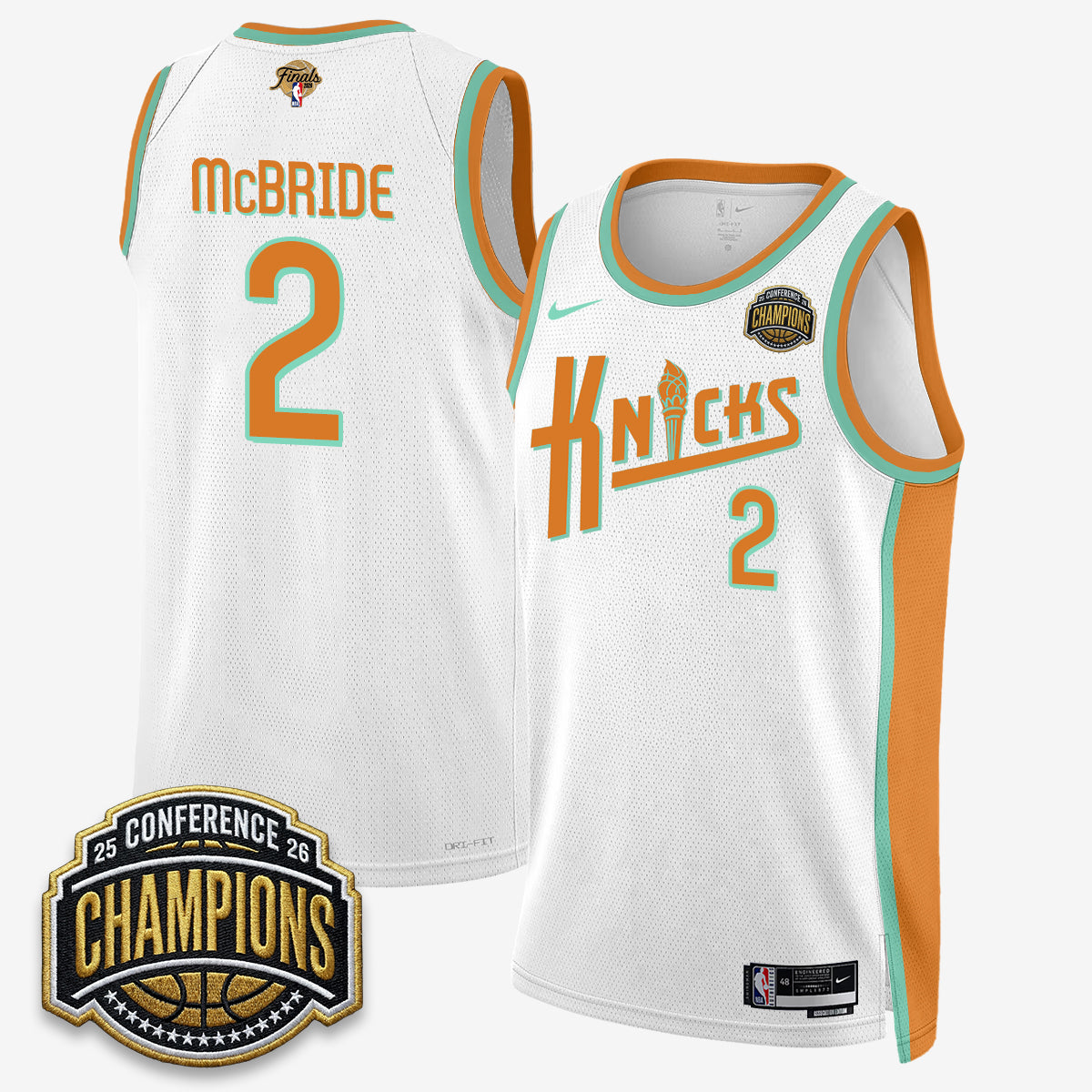 New York Knicks 2026 Eastern Conference Champions Special Edition Jersey V2- Stitched