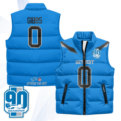 DET Xmas 2026 Rivalries Puffer Vest - Printed