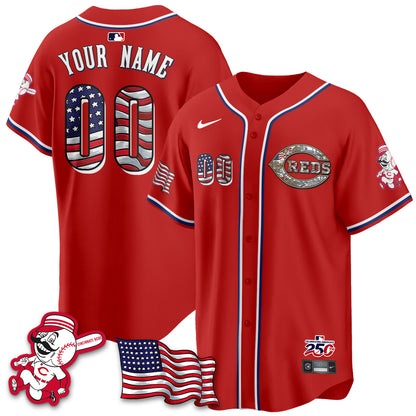 CIN 2026 Independence Day USA Vapor Limited Custom Jersey - Stitched