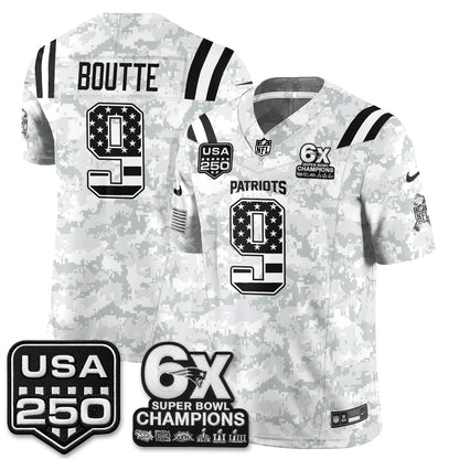 New England Patriots 2026 Salute to Service Edition Vapor Jersey - Stitched