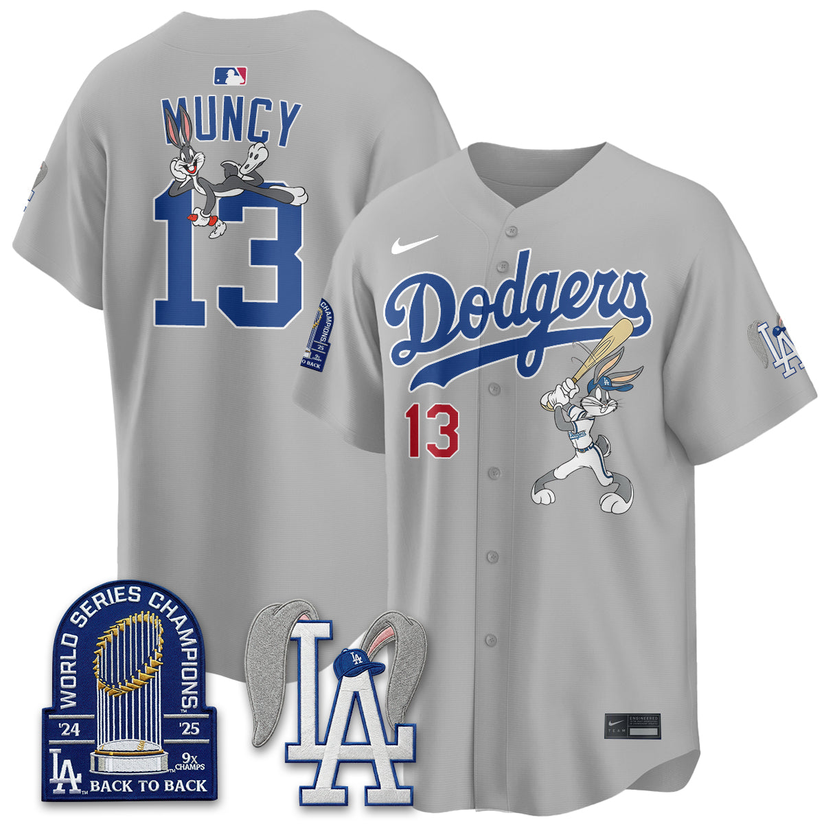 Los Angeles Dodgers Bunny Edition Vapor Jersey - Stitched