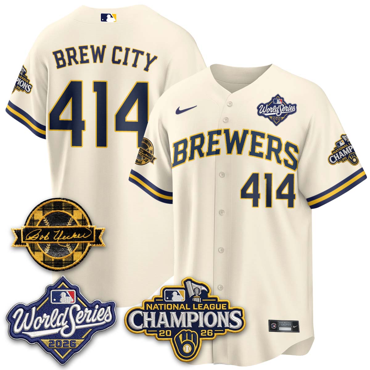 MIL 2026 NL Champions - Uecker Patch Navy Limited Edition - Stitched N1