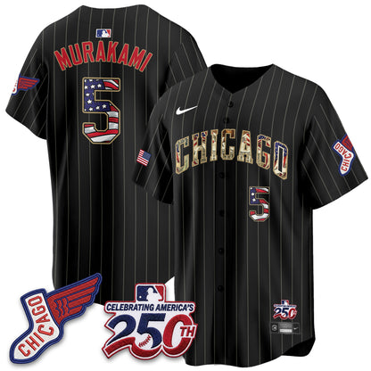 Chicago White Sox 2026 Independence Day USA Vapor Jersey - Stitched
