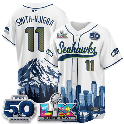 Seattle Seahawks City Edition Vapor Baseball Jersey - Stitch