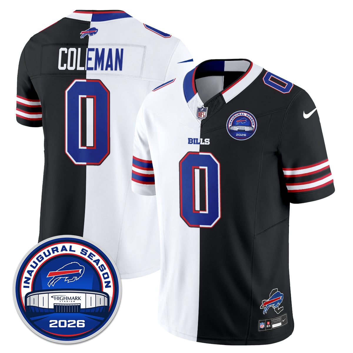 Buffalo Bills 2026 Split Edition Vapor Jersey - Stitched