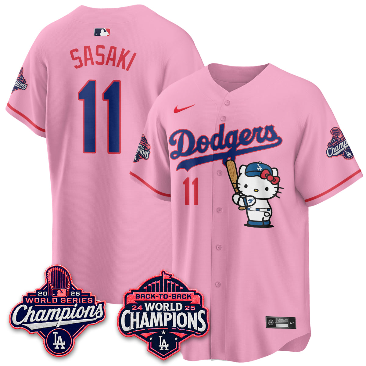 LAD x Hello Kitty Night 2026 Vapor White Jersey - All Stitched