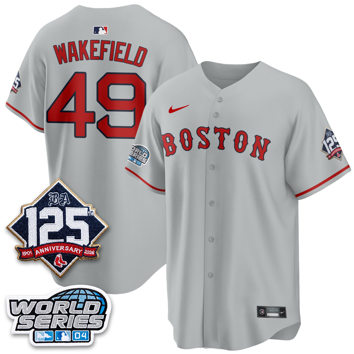 Boston Red Sox Throwback 2004 Vapor Jersey - Stitched