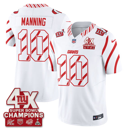 NYG  Xmas Edition Vapor Jersey - Stitched