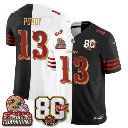 SF Rivalries Split Edition Vapor Jersey - Stitched