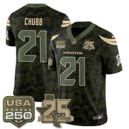 Houston Texans 2026 Salute to Service Edition Vapor Jersey - Stitched