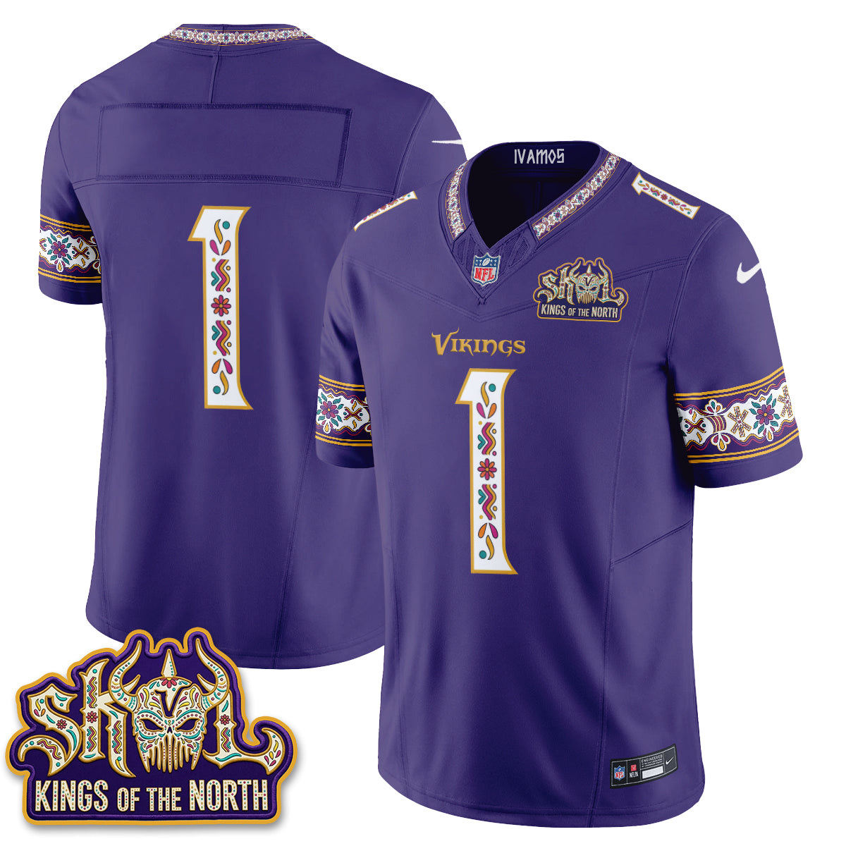 Minnesota Vikings  Latino Heritage Month Vapor Jersey - Stitched