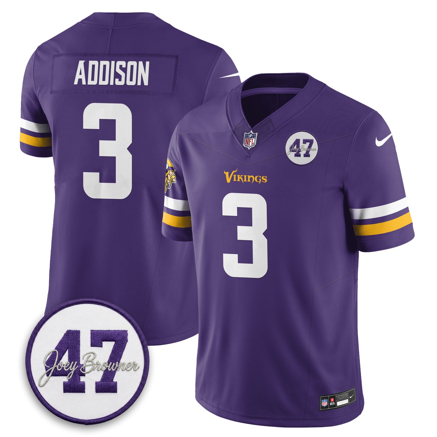 MIN Joey Browner Thank You For Memories - 1960 – 2026 Football Vapor Limited Jersey - All Stitched