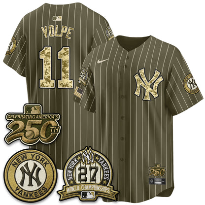 NYY Salute to Service 2026 Vapor Limited Jersey - Stitched