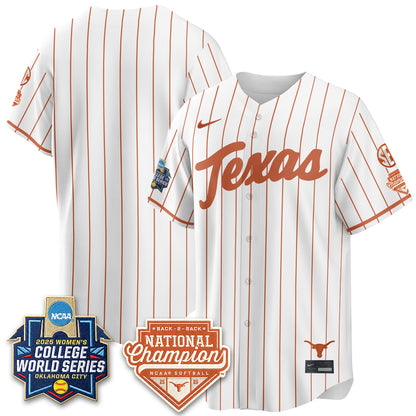 Texas Longhorns Softball 2026 World Series (WCWS) Vapor Premier Limited Jersey - B2B Champs - All Stitched
