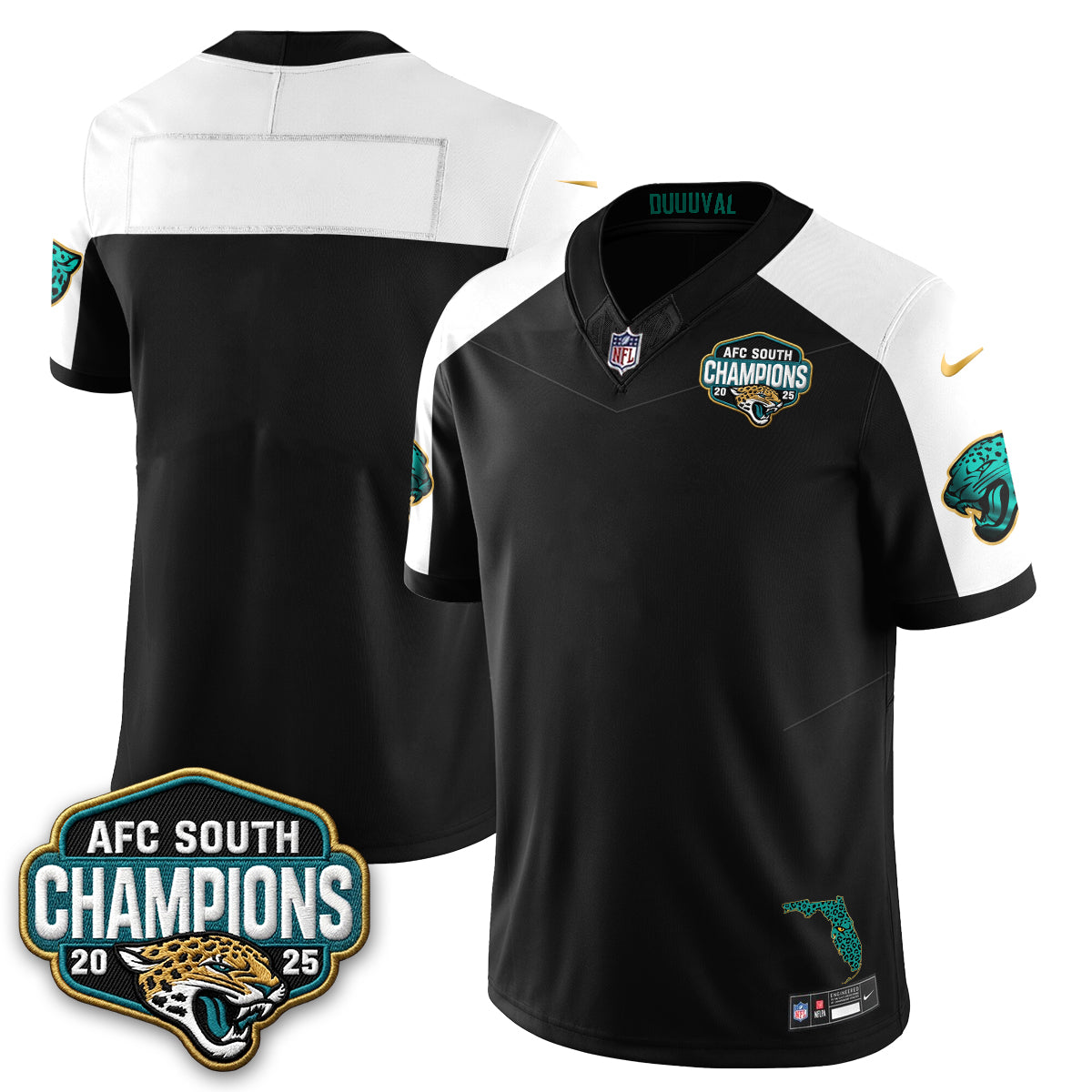 Jacksonville Jaguars Fangear Edition Vapor Jersey - Stitched
