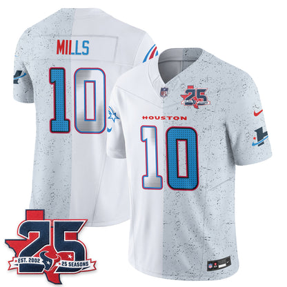 HOU Fan Gear Split Vapor Jersey - Stitched