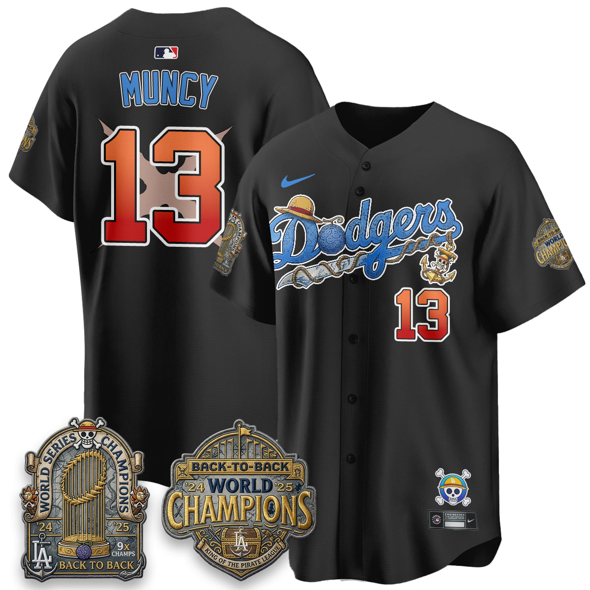 LAD x OP Japanese Cartoon Vapor Limited Jersey - Printed