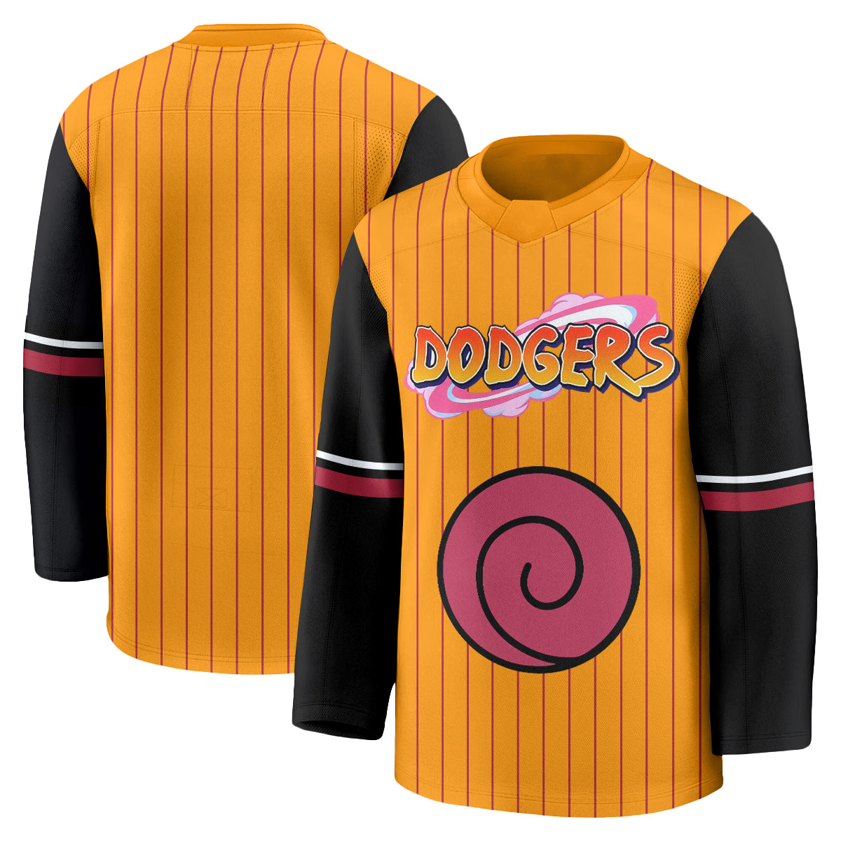 Los Angeles Dodgers Naruto Edition Vapor Hockey Jersey - Stitched