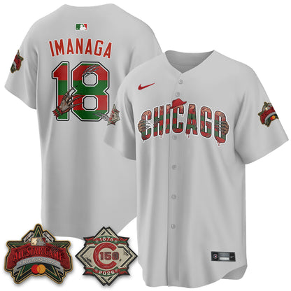 CHC A Nightmare on Wrigley Field Edition Vapor Jersey - Stitched