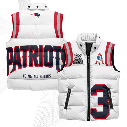 NE Rivalries Puffer Vest - Printed