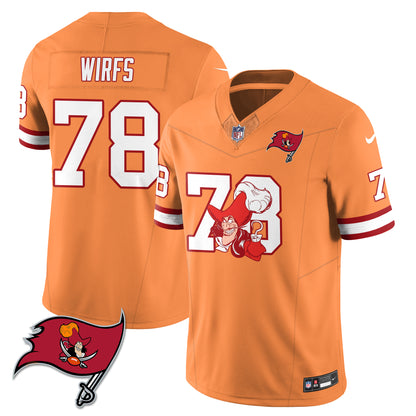 Tampa Bay Buccaneers x Red Coat Captain Edition Vapor Jersey - Stitched