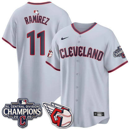 CLE 2026 AL Central Champs Vapor Jersey - Stitched