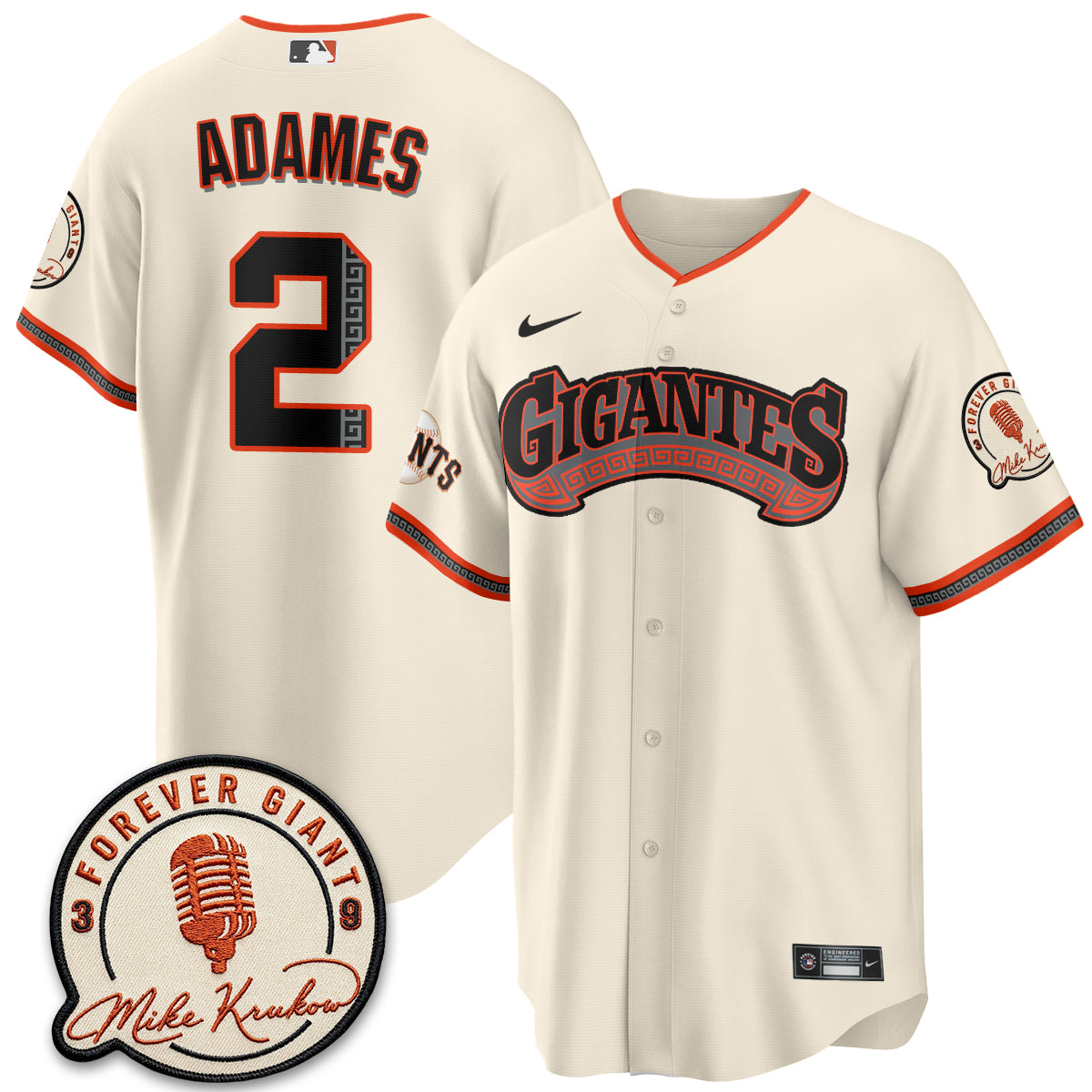 SF Mike Krukow Vapor Jersey - Stitched