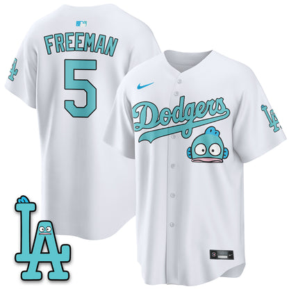 Los Angeles Dodgers x Hangyodon Edition Vapor Jersey- Stitched