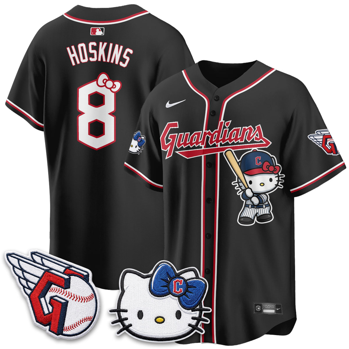 Cleveland Guardians x Meow KT Vapor Jersey - Stitched