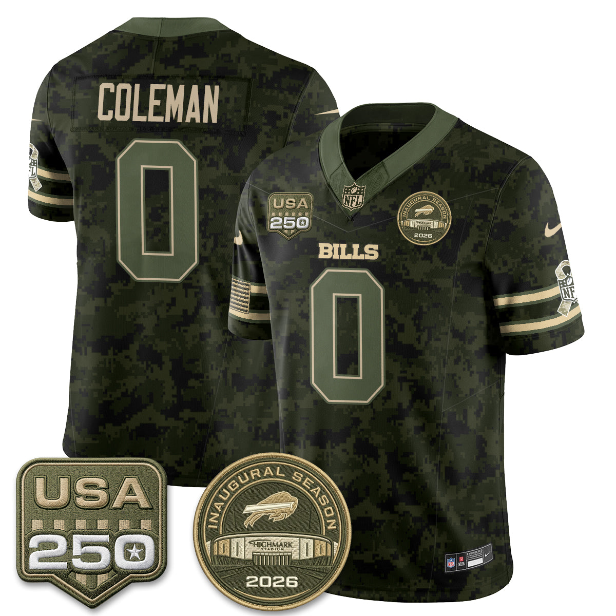 BUF 2026 Salute to Service Edition Vapor Jersey - Stitched
