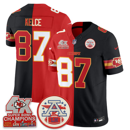 Kansas City Chiefs Split Edition Vapor Jersey - Stitched