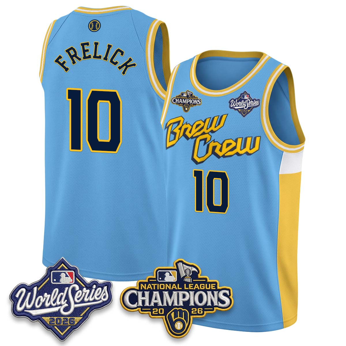 MIL 2026 NL Champions Basketball Jersey - Stitched