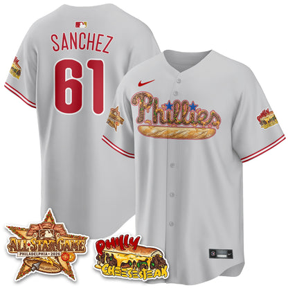 Philadelphia Phillies Cheesesteak Edition Vapor Limited Jersey - Stitched