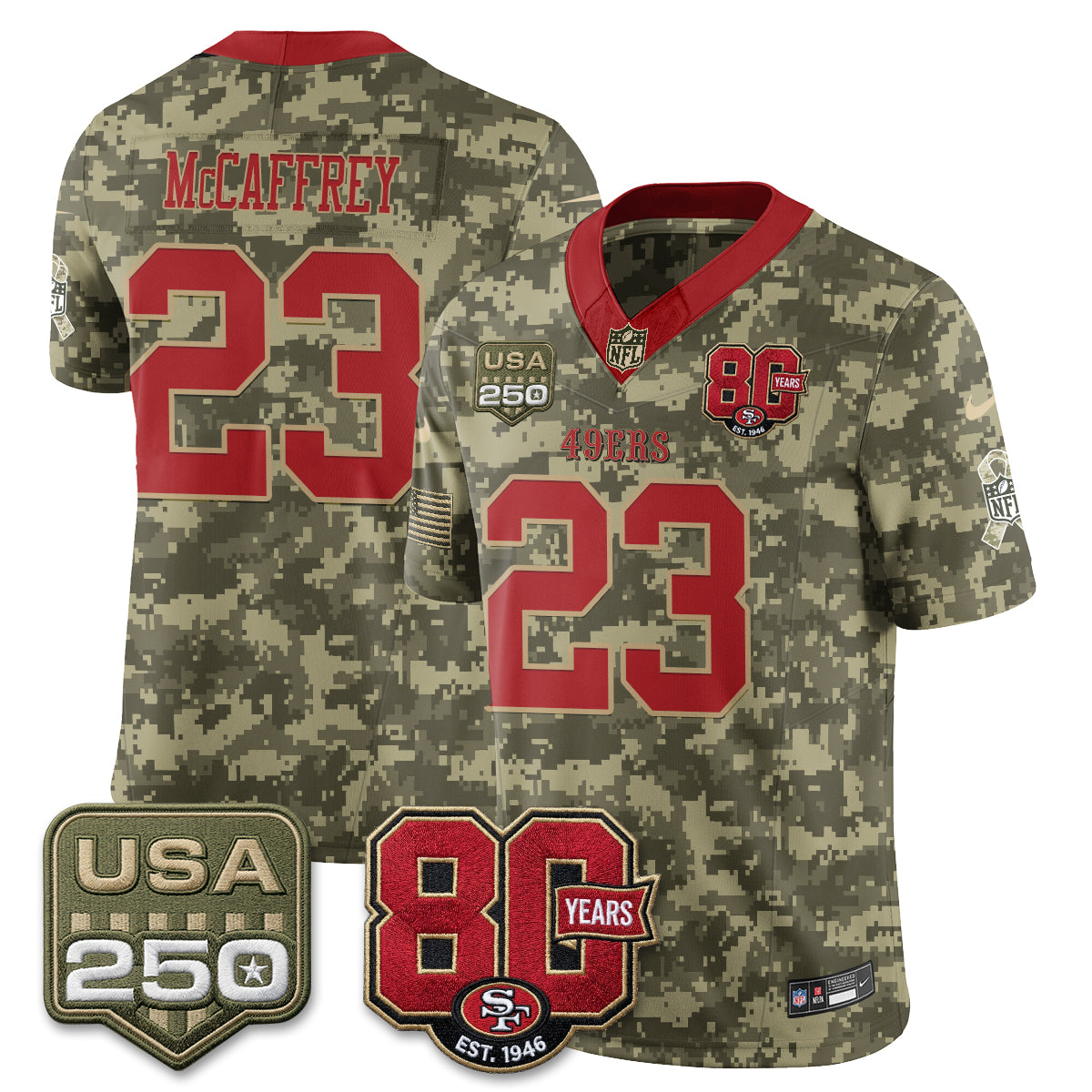 SF 2026 Salute to Service Edition Vapor Jersey - Stitched