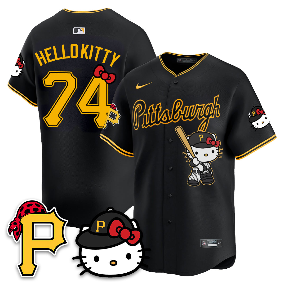 Pittsburgh Pirates x Meow KT Vapor Limited Jersey - Stitched
